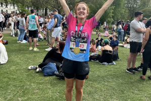 Claire Lester at the London Marathon