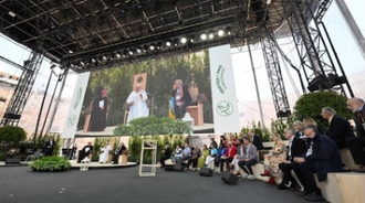Pope Francis at 2024 Arena of Peace in Verona. Image: Vatican Media
