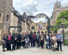 Pilgrims at Charterhouse. Image: ICN/JS