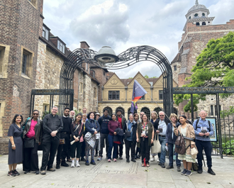 Pilgrims at Charterhouse. Image: ICN/JS