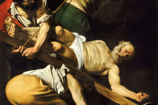 Crucifixion of Saint Peter,  by Michelangelo Merisi da Caravaggio,  1601 © Wikimedia Commons