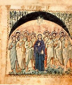 Rabula Gospels Folio 14v Pentecost