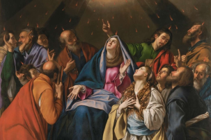 Pentecost,  Painting by Fray Juan Bautista Pastrana Maíno, Painted circa 1620,  © Museo del Prado