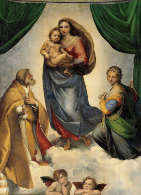 The Sistine Madonna, by Raphael, 1513-1514 © Gemäldegalerie Alte Meister, Dresden