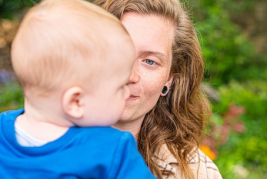 Newcastle mother and child . Photo by Tom Quibell