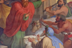 The Life of St Paul: Paul and Barnabas Taken for Gods,  Anonymous Painter, commissioned in 1855,  Painted Circa 1857-60,  © Basilica of St. Paul Outside the Walls, Rome