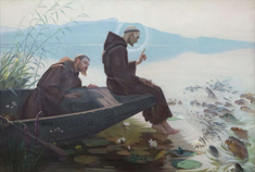 St Anthony Preaching to the Fishes by Edouard Jerôme Paupion, 1898 © Alamy / Museum of Fine Arts and Archaeology, Besançon, France