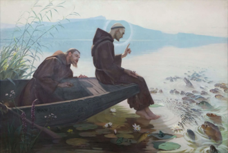 St Anthony Preaching to the Fishes by Edouard Jerôme Paupion, 1898 © Alamy / Museum of Fine Arts and Archaeology, Besançon, France