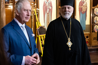 King Charles with Bishop Nowakowski