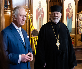 King Charles with Bishop Nowakowski