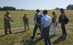 Students enact refugees cross borders