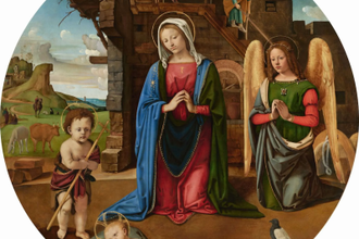 The Nativity with the Infant Saint John, by Piero di Cosimo © National Gallery of Art, Washington