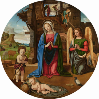 The Nativity with the Infant Saint John, by Piero di Cosimo © National Gallery of Art, Washington