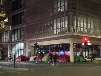 Homeless sleeping on streets of London - one of the richest cities in the world. Image: ICN/JS