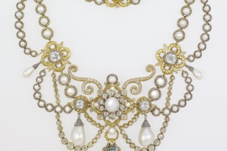 Dagmar Necklace with Neo Byzantine cross . Royal Collection Trust