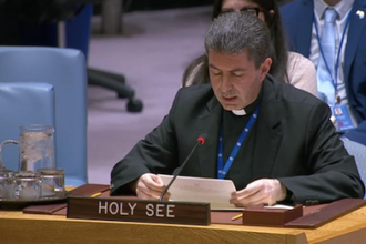 Mgr Formica addresses UN