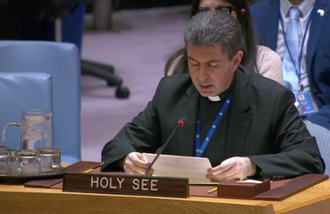 Mgr Formica addresses UN