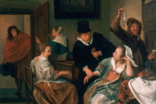 The Doctor's Visit,  by Jan Steen 1660-1665,  Oil on panel  © Philadelphia Museum of Art