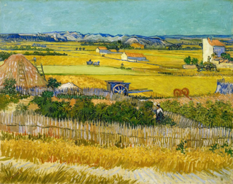 The Harvest, by Vincent Van Gogh,  painted in June 1888 © Van Gogh Museum, Amsterdam