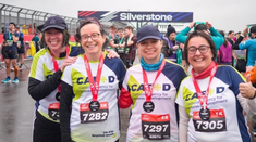 Sisters Lynne and MaryAnne with friends