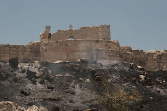 Badly damaged 5th century church