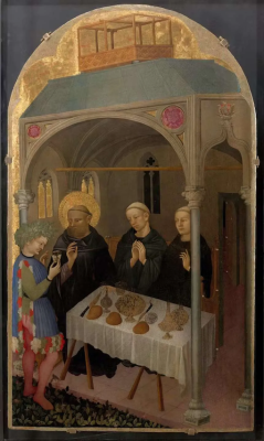 St Benedict and the Poisoned Wine by Niccolò di Pietro © Uffizi Gallery, Florence
