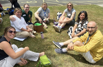 Student nurses with Emma Moon, Chief Nurse for the Arundel & Brighton Lourdes Pilgrimage