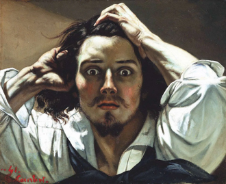Le Désespéré (The Desperate Man or Desperation),  by Gustave Courbet, painted  1843 -1845 © Alamy