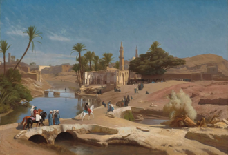 View of Medinet El-Fayoum by Jean-Léon Gérôme, National Gallery of Art, Washington