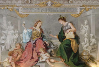 Faith and Reason United by Ludwig Seitz, 1887 © Vatican Museums, Galleria dei Candelabri