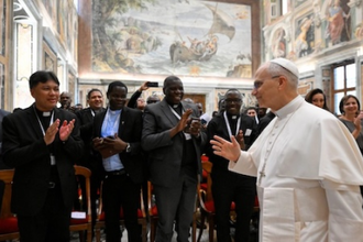 Pope Leo receives seminary formators and Xaverian Missionaries   @Vatican Media