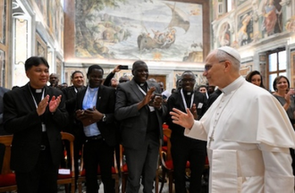 Pope Leo receives seminary formators and Xaverian Missionaries   @Vatican Media