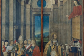 Mary, Martha and Lazarus; Mary listening to Christ's Sermon by Ludovico de Donati, 1508 © Museu Nacional d'Art de Catalunya, Barcelona