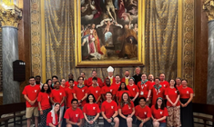 Westminster Youth pilgrims at the VEC