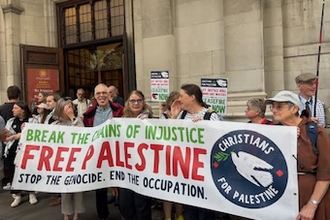 Campaigners at  St Anselm and Cecilia's Church