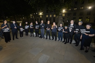 Prayers outside Downing Street