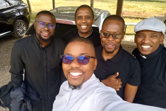 Some seminarians in the Diocese of Klerksdorp, South Africa,  pose for a selfie.  Image: ACN