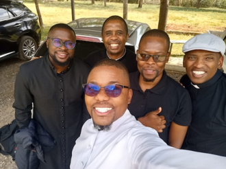 Some seminarians in the Diocese of Klerksdorp, South Africa,  pose for a selfie.  Image: ACN