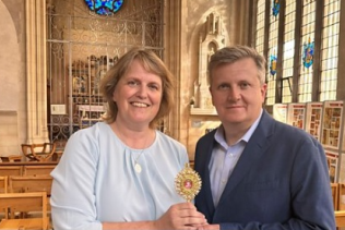 Anna Johnstone with Aled Jones on Songs of Praise this Sunday, 24 August at 13.15