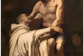 Christ embracing Saint Bernard,  by Francisco Ribalta, 1625 - 1627 © Prado Museum, Madrid