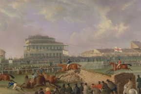 The Liverpool & National Steeplechase at Aintree by William Tasker © Yale Centre for British Art