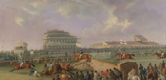 The Liverpool & National Steeplechase at Aintree by William Tasker © Yale Centre for British Art