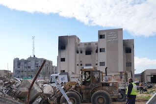 Nasser Hospital after the attack