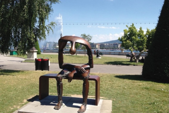 Sculpture, Mélancolie by Albert Gyorgy in Geneva. Photo: Sue Parry