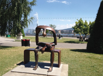 Sculpture, Mélancolie by Albert Gyorgy in Geneva. Photo: Sue Parry