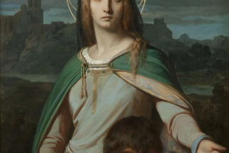 Saint Monica in a Landscape,  by Alexandre Cabanel,  1845,  Oil on canvas  © Milwaukee Art Museum