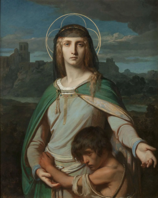 Saint Monica in a Landscape, by Alexandre Cabanel, 1845, Oil on canvas © Milwaukee Art Museum