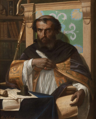 St Augustine in His Study, by Alexandre Cabanel © Milwaukee Art Museum