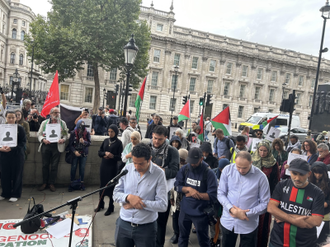 Prayers outside Downing Street