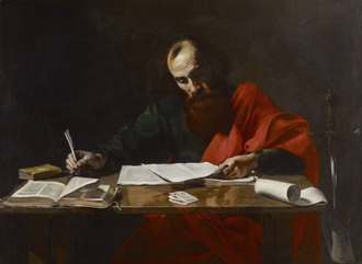 Saint Paul, attributed to Valentin de Boulogne - Wiki Image
